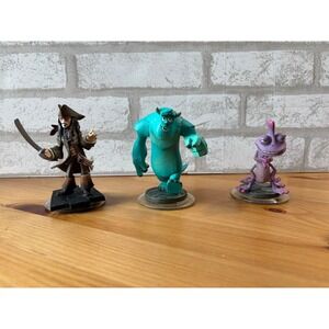 Disney Infinity 1.0 Figure Lot of 3‎ Sulley, Jack Sparrow, Randall Boggs